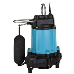 Little Giant Sump Pump Model 510803 0.5 Horse power Cast Iron Housing, Base and Volute Vertical Float Switch Automatic Submersible Sump Pump